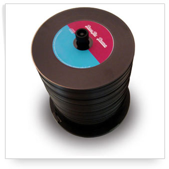 vinyl cd on spindle